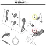 Cao su chống nước Shimano cho cùi đề sau di2 RD-R7150 / RD-R8150 / RD-R9250 mã Y3GK89000 - Ảnh 5