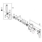 Vòng cao su chặn nước giò Shimano Hollowtech II Crank Ring Y1F316000 - Ảnh 4