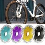 Dĩa thắng Chaser Aerotor Rotor Centerlock Aero Rotor 104g Roadbike Disc Brake TT Time Trail Triathlon 140mm/160mm Aero