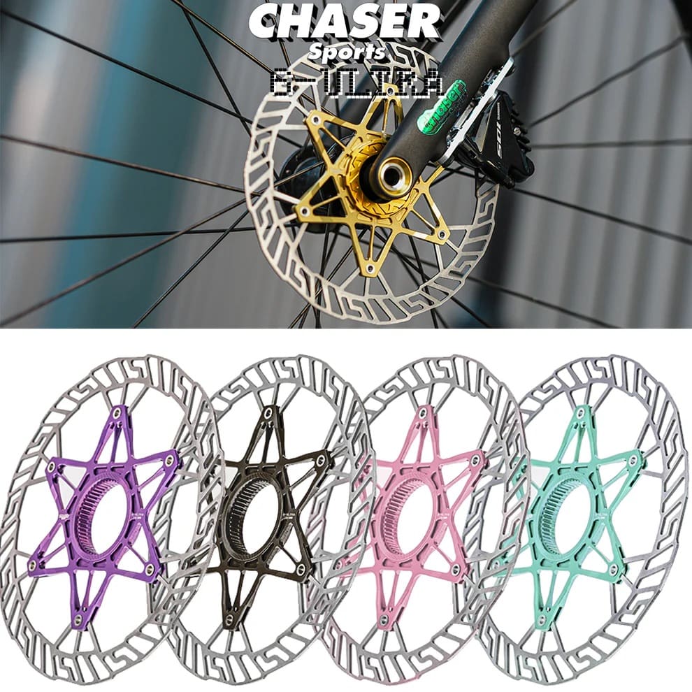 Dĩa thắng titan Super Lightweight-6 Dĩa thắng Chaser 72g Super Lightweight Centerlock Disc Brake Rotor 140mm/160mm - Ảnh 1