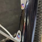 1 con Ốc bình nước đầu dẹp hiệu Ti-parts, Titanium Flat Head Screw for Roadbike MTB Bottle Cage Mount, Super Low profile Fidlock Gravel M5x12, Titanium Bolt Grad - Ảnh 2