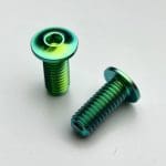 1 con Ốc bình nước đầu dẹp, Ti-parts Flat Head Titanium Bolts For Bottle Cage Mounts - Ảnh 11