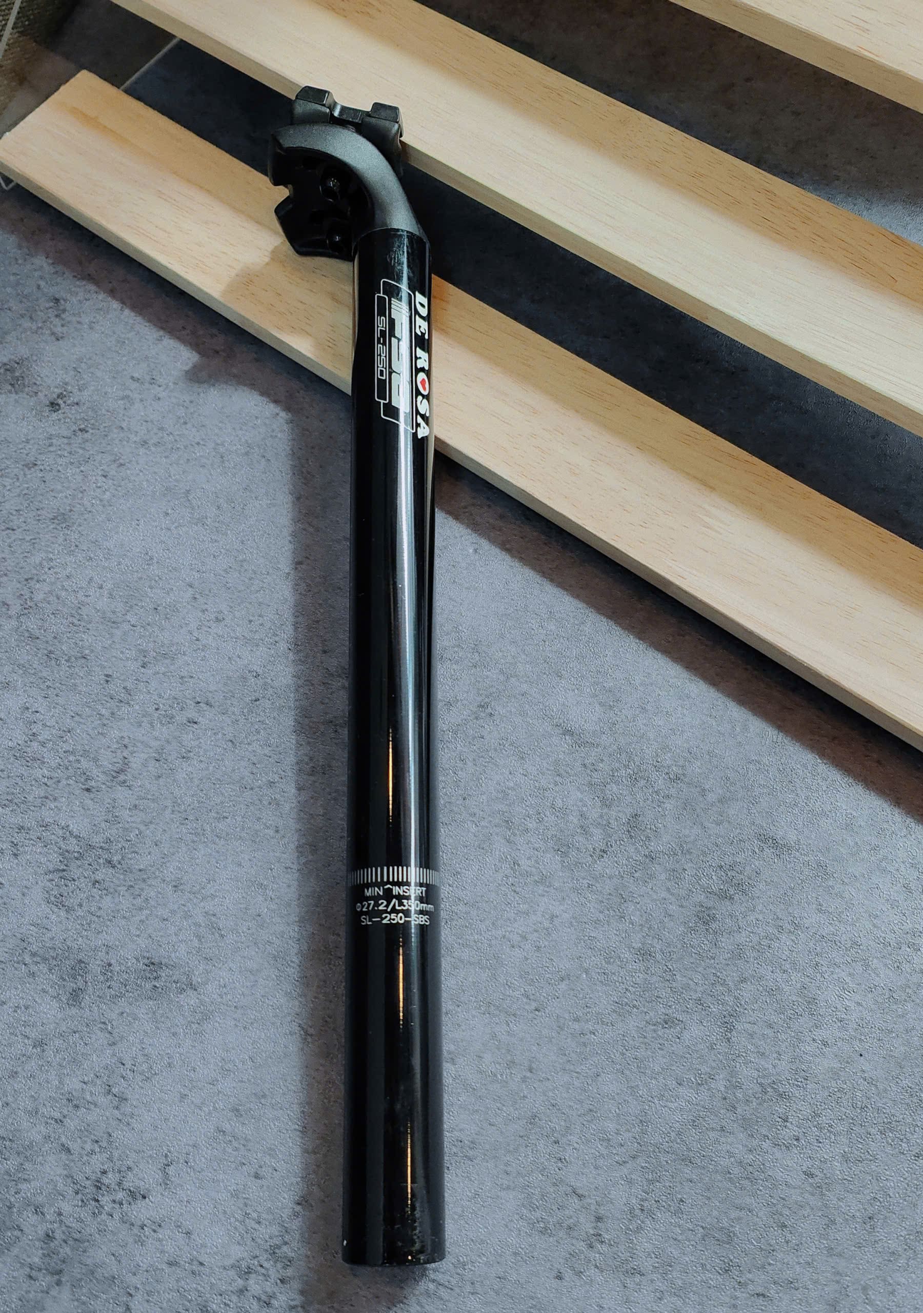 Cốt yên FSA SL250 De Rosa-1 Cốt yên FSA SL250 De Rosa , size 27.2mm, chất liệu nhôm, dài 350mm (Hàng không hộp) - Ảnh 1