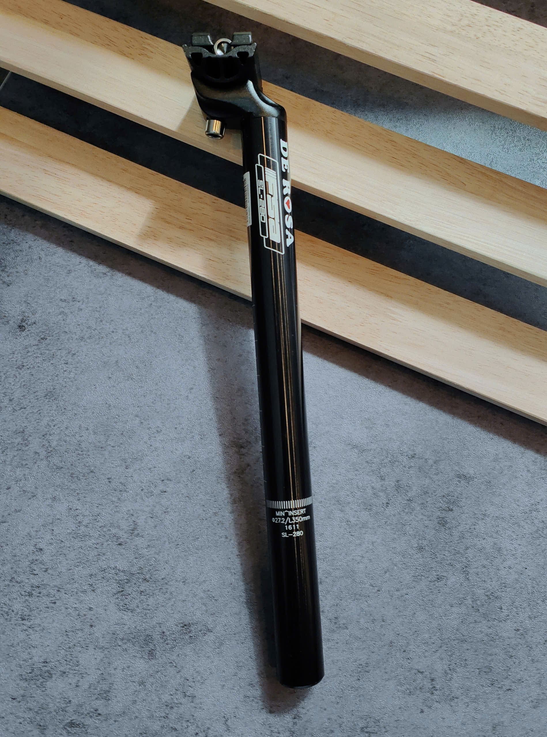 Cốt yên FSA SL280 De Rosa-1 Cốt yên FSA SL280 De Rosa , size 27.2mm, chất liệu nhôm, dài 350mm (Hàng không hộp) - Ảnh 1