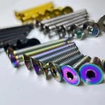 1 con Ốc nắp potang M6 Ti-Parts Titanium Countersunk Stem Cap Bolt | | M6x10 15 18 20 25 30 35 40 45 - Ảnh 4