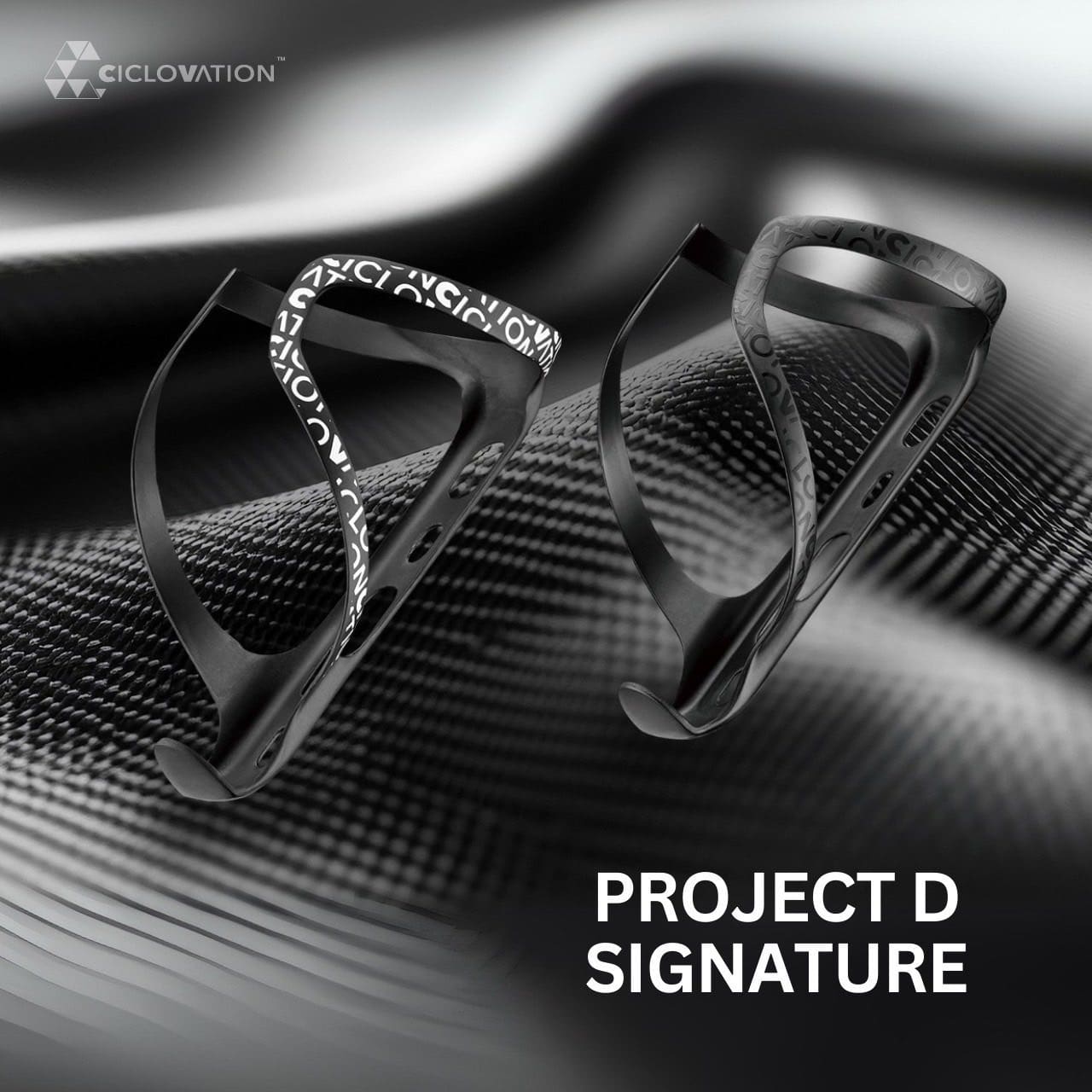 Project D-Signature nhiều màu-1 Gọng bình nước bằng Carbon, hiệu Ciclovation PROJECT D - Signature - Ảnh 1