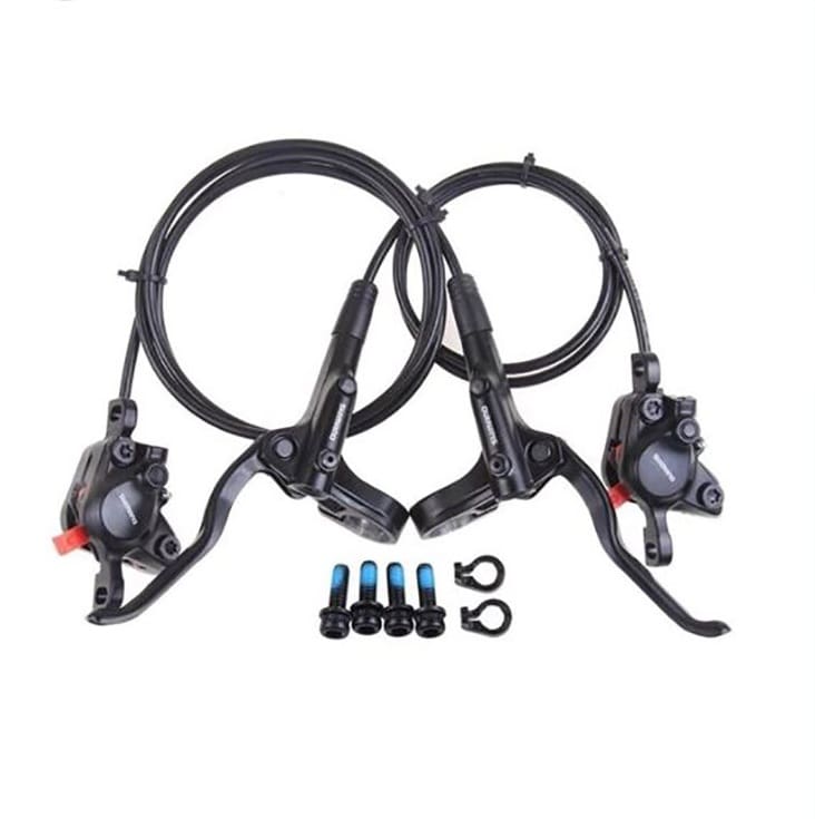 Bộ phanh dầu SHIMANO MT200 chính hãng cho xe đạp Tay thắng MTB Shimano BL-MT200 kèm dầy dầu, heo dầu BR-MT200, cặp trái phải - Ảnh 1
