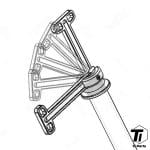 Ti-parts Titanium Universal Thru Axle for Roadbike Disc Brake | 12mm Super Aero lightweight axle with built-in Hidden QR Quick Release - Ảnh 5