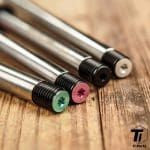 Ti-parts Titanium Universal Thru Axle for Roadbike Disc Brake | 12mm Super Aero lightweight axle with built-in Hidden QR Quick Release - Ảnh 7