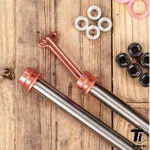 Ti-parts Titanium Universal Thru Axle for Roadbike Disc Brake | 12mm Super Aero lightweight axle with built-in Hidden QR Quick Release - Ảnh 13