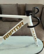 Khung sườn xe đạp Raptor Falcon , màu trắng, size XS - Ảnh 6