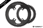 Dĩa Carbon Ti Chainring DA9200 BCD110 , 4Arm, dành cho Shimano - Ảnh 8