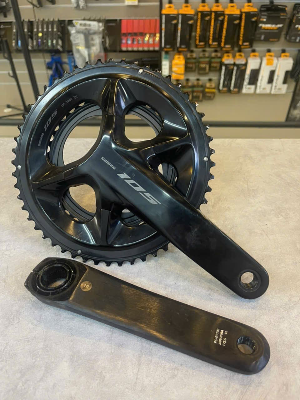 giò Dĩa shimano 5236-1 (Hàng cũ) Giò Dĩa Shimano 105 FC-R7100 12-speed 52/36T 172.5mm - Ảnh 1