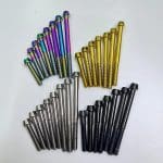 Ốc cốt yên M6 Tipart Titanium Seatpost Bolt | Tapered Head , màu Nitride Black ,size 40mm - Ảnh 4