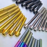 Ốc cốt yên M6 Tipart Titanium Seatpost Bolt | Tapered Head , màu Nitride Black ,size 40mm - Ảnh 5