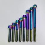 Ốc cốt yên M6 Tipart Titanium Seatpost Bolt | Tapered Head , màu Nitride Black ,size 40mm - Ảnh 7