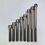 Ốc cốt yên M6 Tipart Titanium Seatpost Bolt | Tapered Head , màu Nitride Black ,size 40mm - Ảnh 9