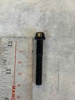 Ốc cốt yên M6 Tipart Titanium Seatpost Bolt | Tapered Head , màu Nitride Black ,size 40mm - Ảnh 3