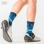 Vớ xe đạp Baisky Sport Socks, freesize, màu Original Intention Blue - Ảnh 4