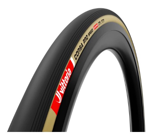 Vỏ Corsa Pro Speed-1 1 cái Vỏ/Lốp xe đạp Vittoria Road Corsa Pro Speed fold TLR cotton tan-blk-blk G2.0 - Ảnh 1