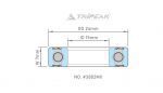 (MX-006) #3802 (15 x 24 x 7 mm) Bạc đạn bánh Tripeak Steel Bearing - Max Bearing Double Roll - Ảnh 4