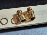 (Sale) Bộ nối bàn đạp Risk Titanium Pedal Extender/Spacer | 20mm |Adjust Q-Factor màu Gold