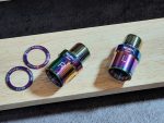 (Sale) Bộ nối bàn đạp Risk Titanium Pedal Extender/Spacer | 20mm |Adjust Q-Factor màu Rainbown