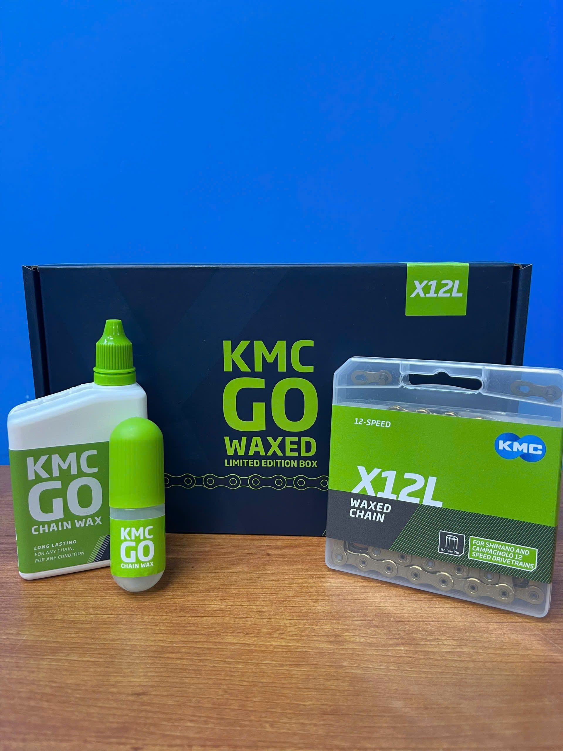 Sên X12L Go Wax-2 Sên KMC X12L Go Waxed 12 speed Chain | 126L | Ti Gold - Ảnh 1