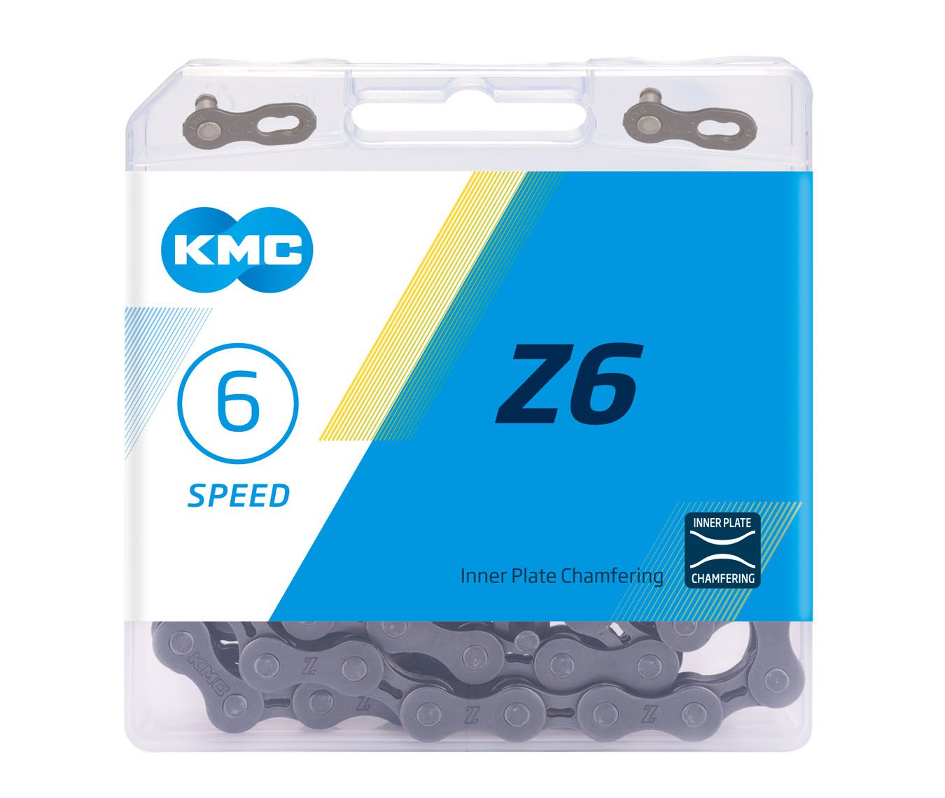 Sên Z6-1 Sên KMC Z6 6 speed Chain | 116L | Gray/Gray - Ảnh 1