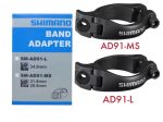 Cổ dê gắn sang dĩa Shimano SM-AD91 Di2 Front Derailleur Clamp Band Adapter