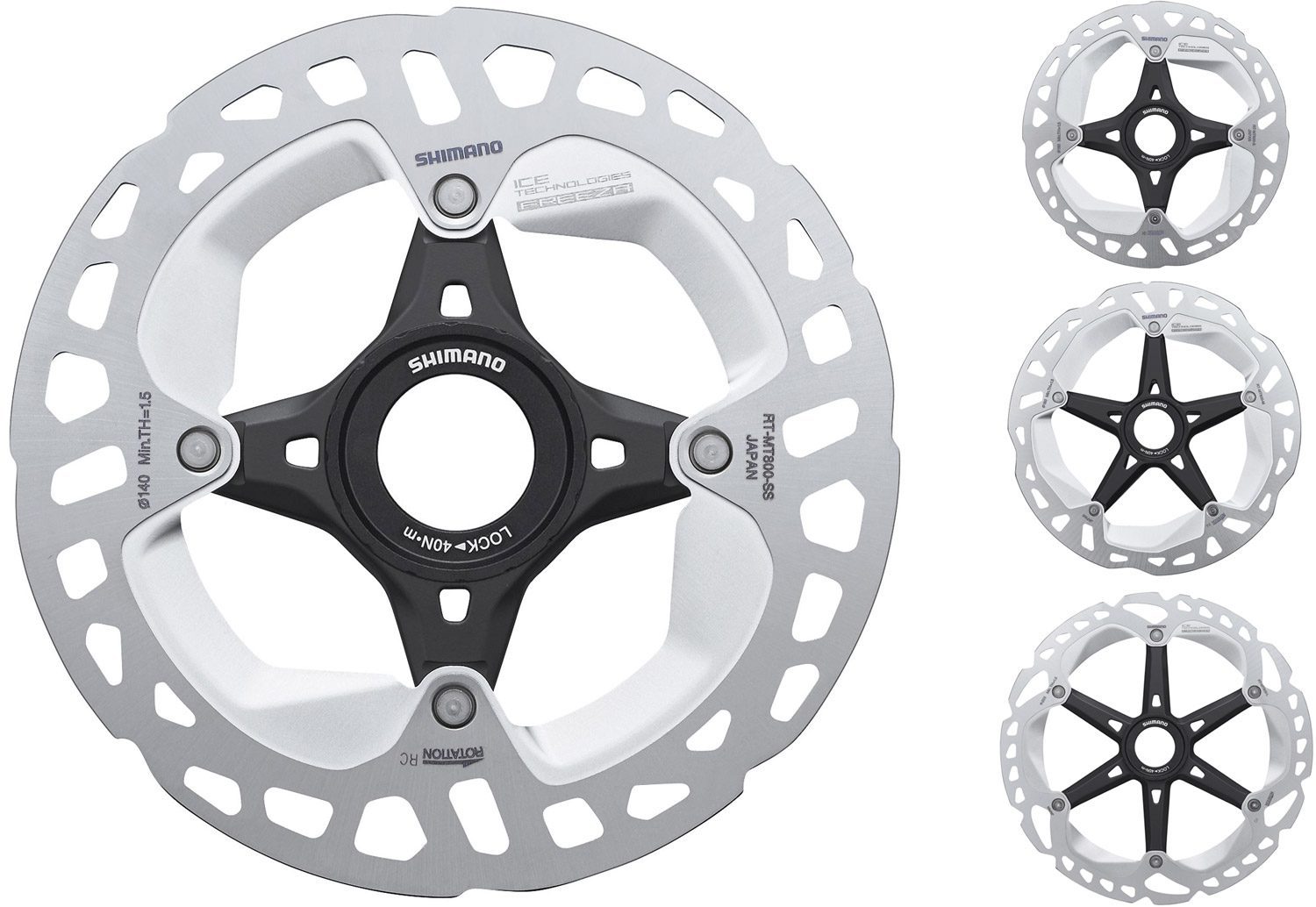 Dĩa thắng RT-MT800-1 Đĩa thắng Shimano Deore XT RT-MT800 Center Lock Disc Brake Rotor | External Spline - Ảnh 1