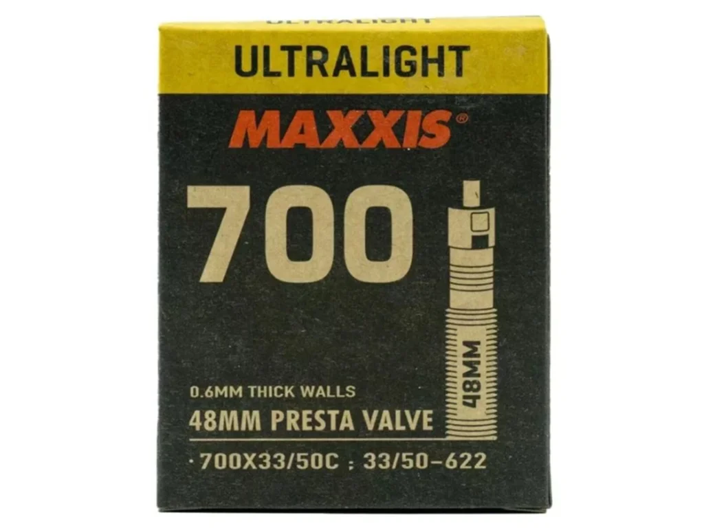 Maxxis 700x33-50 Ultralight 48mm FV-1 Ruột xe đạp Gravel, Maxxis Ultra Light Bike Inner Tube 700x33/50 | Van FV 48mm - Ảnh 1