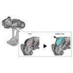Nắp che pin trên cùi đề, Shimano RD-M9250 Wireless Di2 Derailleur Battery Cover - Y3K798030 - Ảnh 2