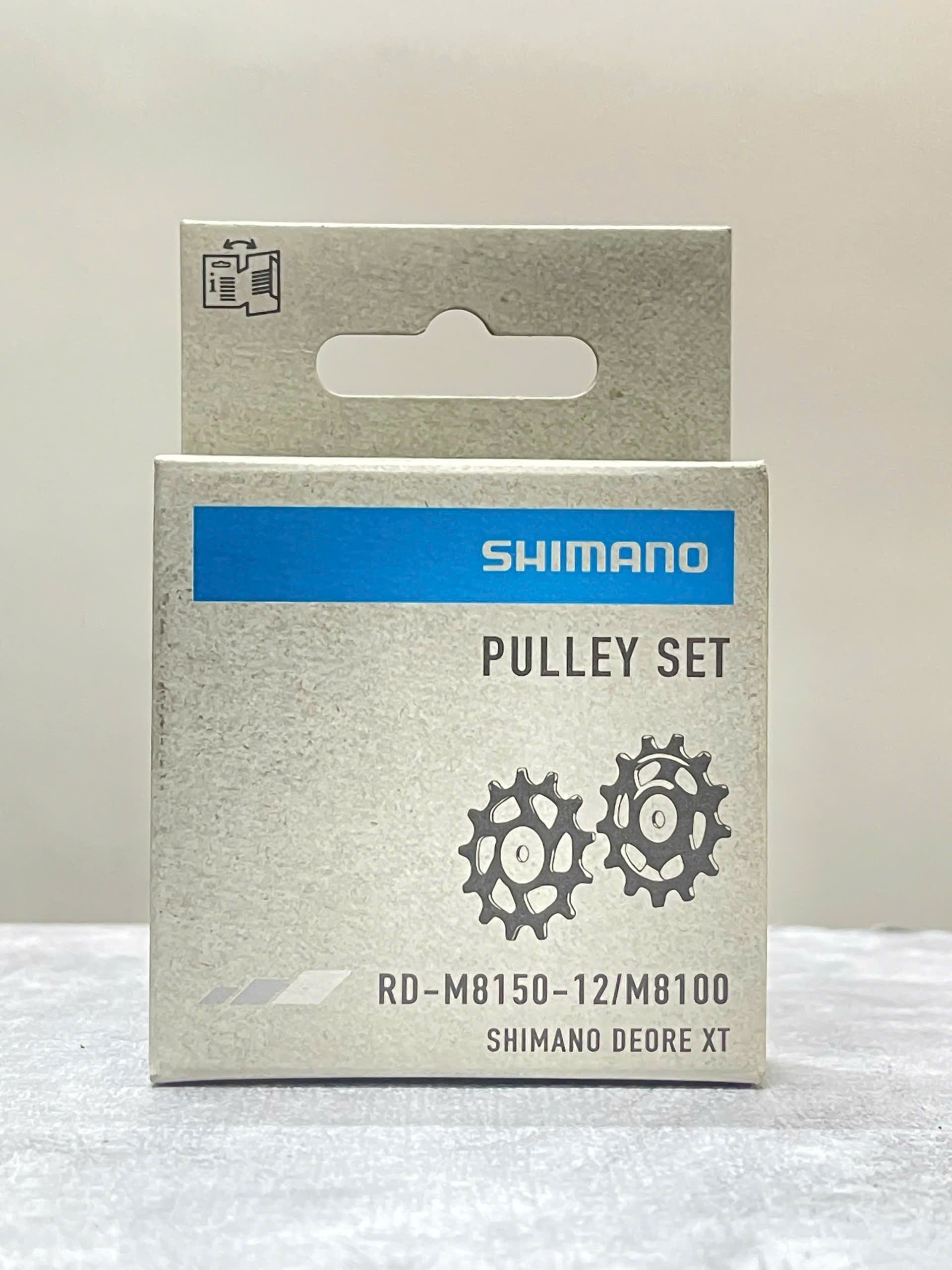 Pulley Set RD-M8100,M8150-4 Bánh đề Shimano Deore XT Pulley set RD-M8150 / M8100 12s Y3FW98010 - Ảnh 1